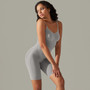 Women seamless knitting Solid Stretch Romper