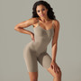 Women seamless knitting Solid Stretch Romper