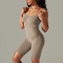 Women seamless knitting Solid Stretch Romper