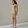 Women seamless knitting Solid Stretch Romper