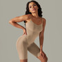 Women seamless knitting Solid Stretch Romper