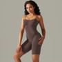 Women seamless knitting Solid Stretch Romper