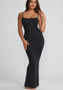 Women Suspender Bodycon Maxi Dress