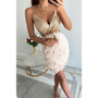 Women Party Sequin V Neck Sleeveless Sexy Dress