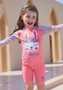 Girls long sleeve Swimwear one piece surfing wear