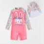 Girls long sleeve Swimwear one piece surfing wear