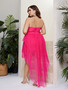 Women's Sexy Strapless Tutu Sweet Plus Size Party Dress