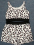Plus Size Women's Positioning Print Casual Tank Top And Shorts Two-Piece Set