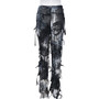 Women Style Tie Dye Tassel Casual Pants