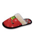 Women Winter Thick-soled Warm Anti-Slip Printed Furry Slippers for the Elderly