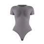 Seamless Tight Fitting Sports Short Sleeve One-piece bodysuit Body Shaping Sports Butt Fitted One-piece Yoga Wear