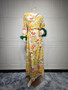 Muslim Women's robe dress fashionable diamonds feather long dress