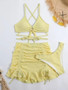 Bikini Sexy Three-Piece Women's Beach Swimsuit Fashion Lace Up Swimwear