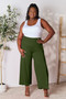 Double Take Full Size Smocked Wide Waistband Wide Leg Pants