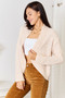 Double Take Open Front Long Sleeve Cardigan
