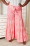 Double Take Floral Tiered Wide Leg Pants