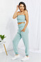 Zenana Full Size Stylish Comfort Smocked Tube Top & Joggers Set