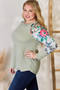 Hailey & Co Full Size Printed Round Neck Blouse