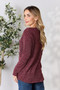 Heimish Full Size Notched Long Sleeve Top