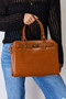 David Jones Texture PU Leather Handbag