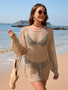 Women Spring Summer Backless Loose Solid knitting Blouse