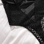 Women lace fishnet mesh Patchwork body-shaping bodysuit sexy lingerie