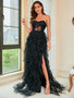 Spring/Summer Plus Size Lacemesh Strapless Sexy Evening Dress