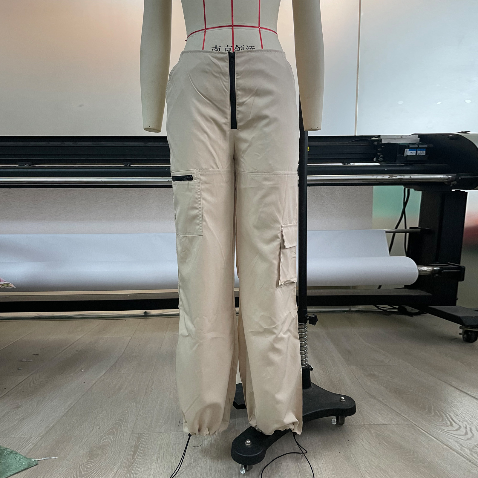 Spring Summer Cargo Pants Women's Multi-pocket Wide Leg Pants Straight High  Waist Loose Pants - The Little Connection