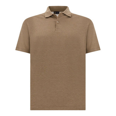 POLO SHIRT WITH BUTTONS SILK COTTON - 25411208 - Milano Malpensa
