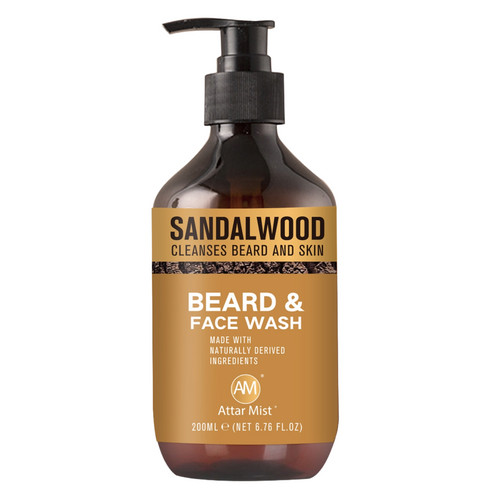 AM Sandalwood Beard & Face Wash