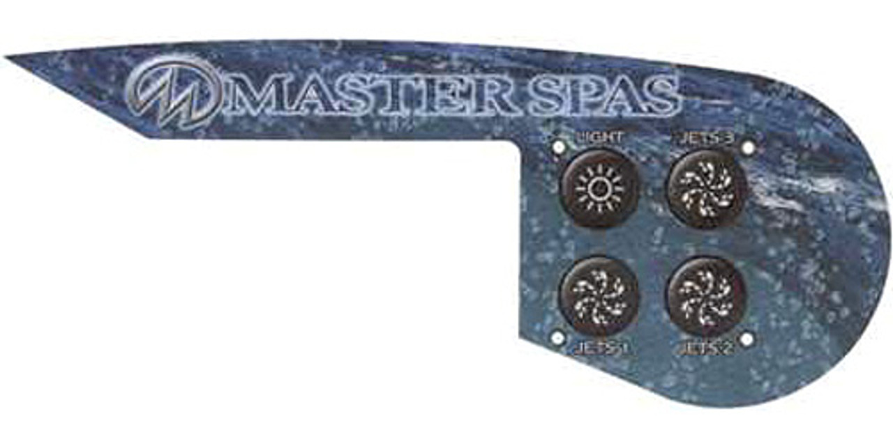 Master Spa - X509002 - 2004 Legend Series 3 Pump, Right Side Overlay - Front View