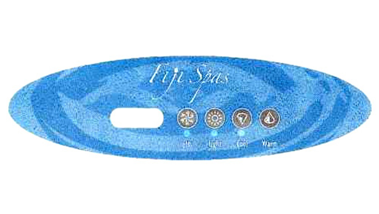 Master Spa - X509044 - 4 Button Overlay for Fiji/Hawaii Models - Front View