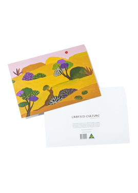 Celebrate the beauty of Australia with this A4 greeting card featuring an exquisite artwork by Elaine Li. Inspired by the famous Kangaroo, this illustration captures the essence of the country's unique wildlife, making it a heartfelt and captivating way to share your greetings.