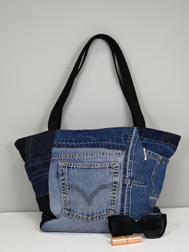 Upcycled Denim Chic Bag