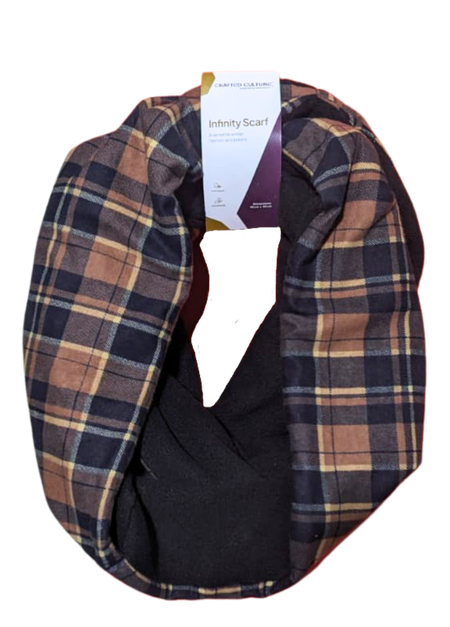 Stay cozy and fashionable during the winter season with our versatile Flannel and Fleece infinity scarf. Made from warm and soft materials, it adds a touch of style to your winter outfits while keeping you comfortably snug.