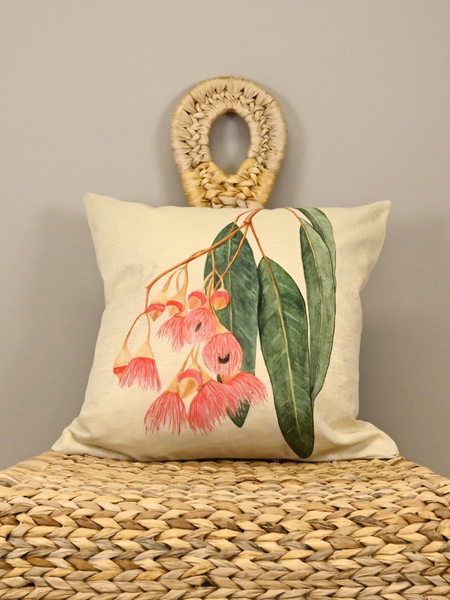 Embrace the serenity of nature with our stunning Watercolour Golden Wattle Cushion Cover, lovingly crafted by Funda, a talented watercolour artist from Turkey. Each cover is a masterpiece, showcasing Funda's exquisite hand-painted depiction of Golden Wattle, replicated onto the cusion cover.