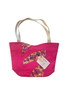 A stunning creation adorned with a beautiful Fuchsia Patchwork Bag. Handcrafted with meticulous attention to detail, this bag is a true work of art. Its unique patchwork design not only adds a touch of elegance but also showcases Ada's expertise in combining different fabrics harmoniously.