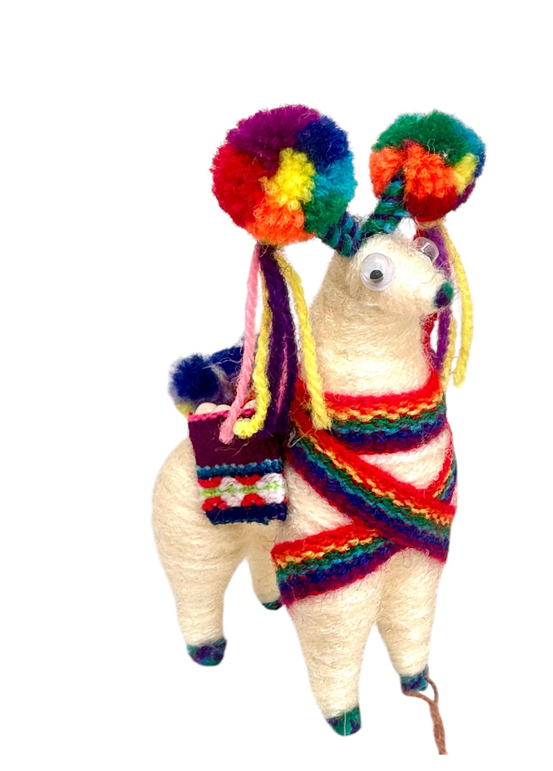 Brighten up your space with these charming little colourful South American llama decorations! Handmade with love, these vibrant llamas are perfect for adding a playful and cultural touch to your home, office, or festive décor.