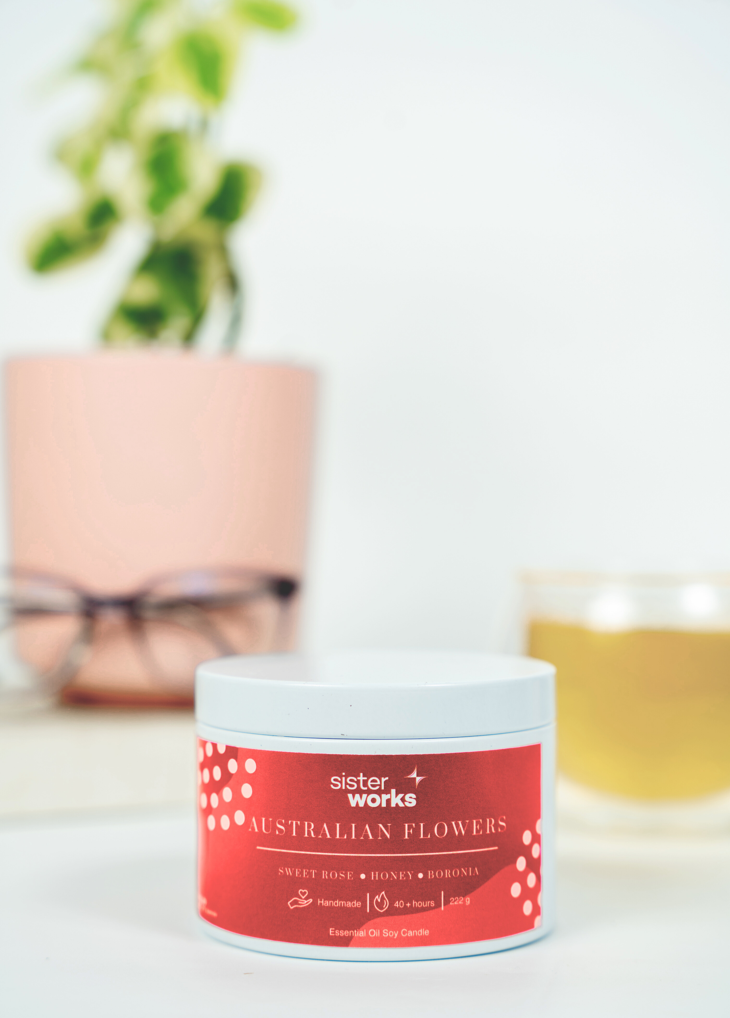 Australian Flowers Candle
