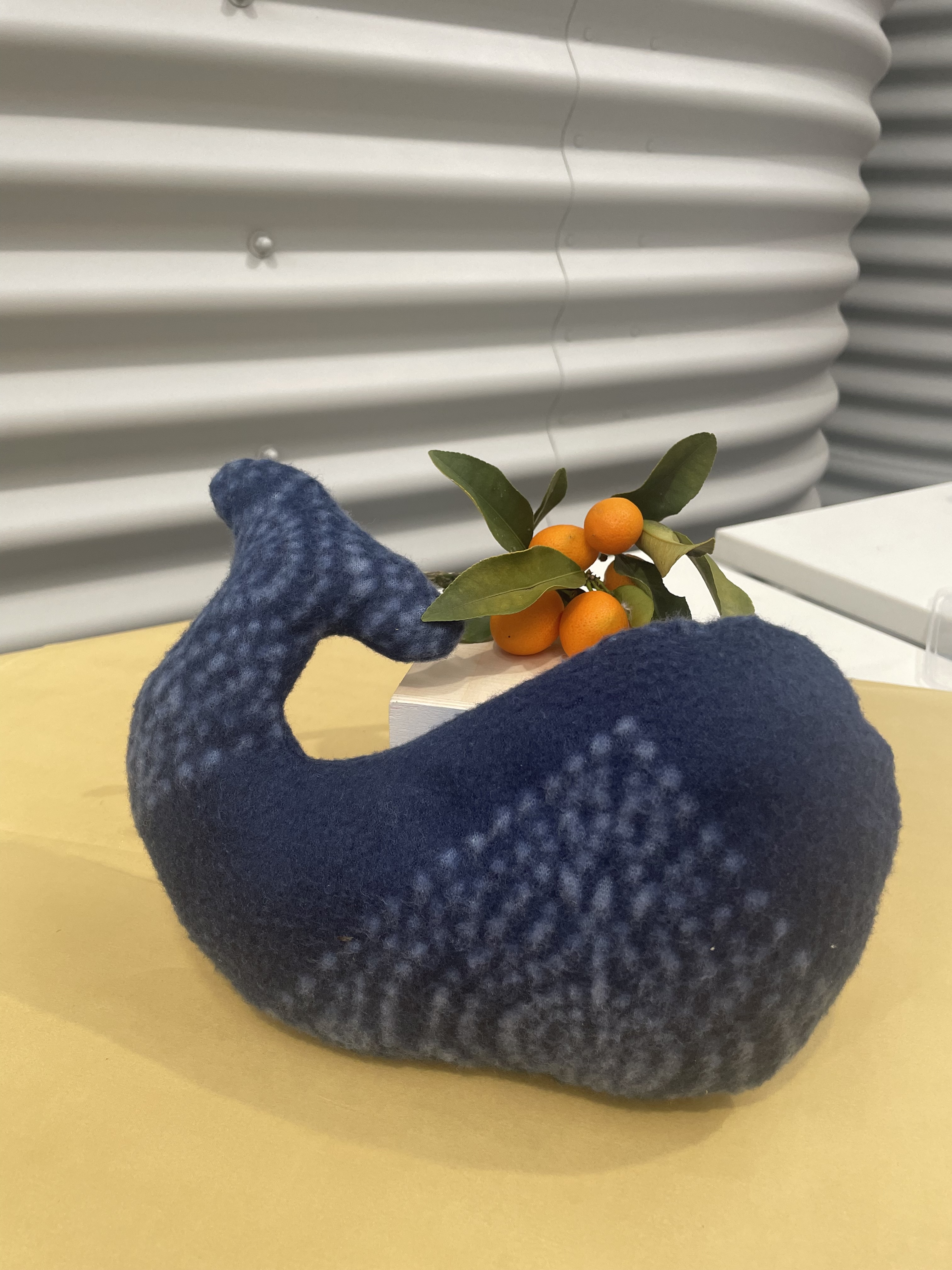 This soft and beautiful whale-stuffed toy is perfect for young kids.
