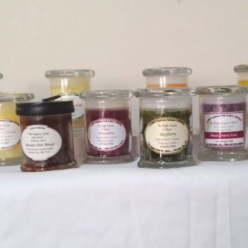 Hand Made Candles - Fall & Holiday Scented Palm Wax 8-oz. Jar Candles