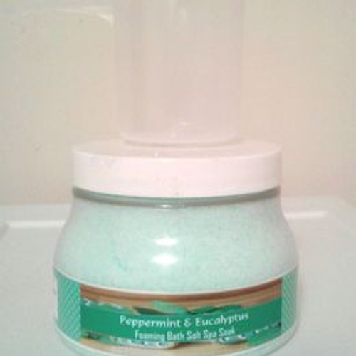 Eucalyptus & Mint 9-oz. Bath Salt Spa Foaming Bubbles Stress Relief