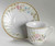 Lynn's China Charmed Rose Vintage Flat Cup & Saucer - 6-Sets