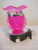 Wax Warmers Scented Fragrance Oil Burner in Pink Plug-in Glass Ball Design w/ Dimmer Knob