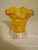 Wax Warmers Scented Fragrance Oil Burner in Golden Yellow Crown Tabletop Design w/ Dimmer Switch