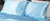 7-Piece King/Queen Light Blue & Yellow Gold Satin Duvet Comforter Cover Bedding Set with Seashells