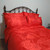 King/Queen Valentine's Red Rose 5-Piece Jacquard Satin Duvet Comforter Cover Bedding Set