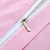 10-Piece King/Queen Pink & Silver Satin Duvet Comforter Cover Bedding Set