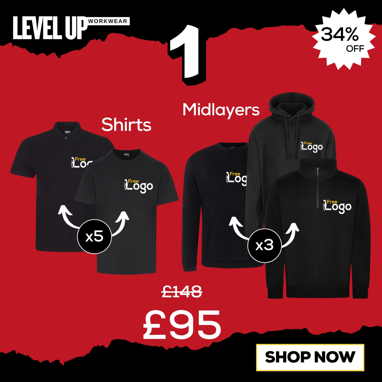 Level Up Workwear Bundle 1 | Penguin Uniform