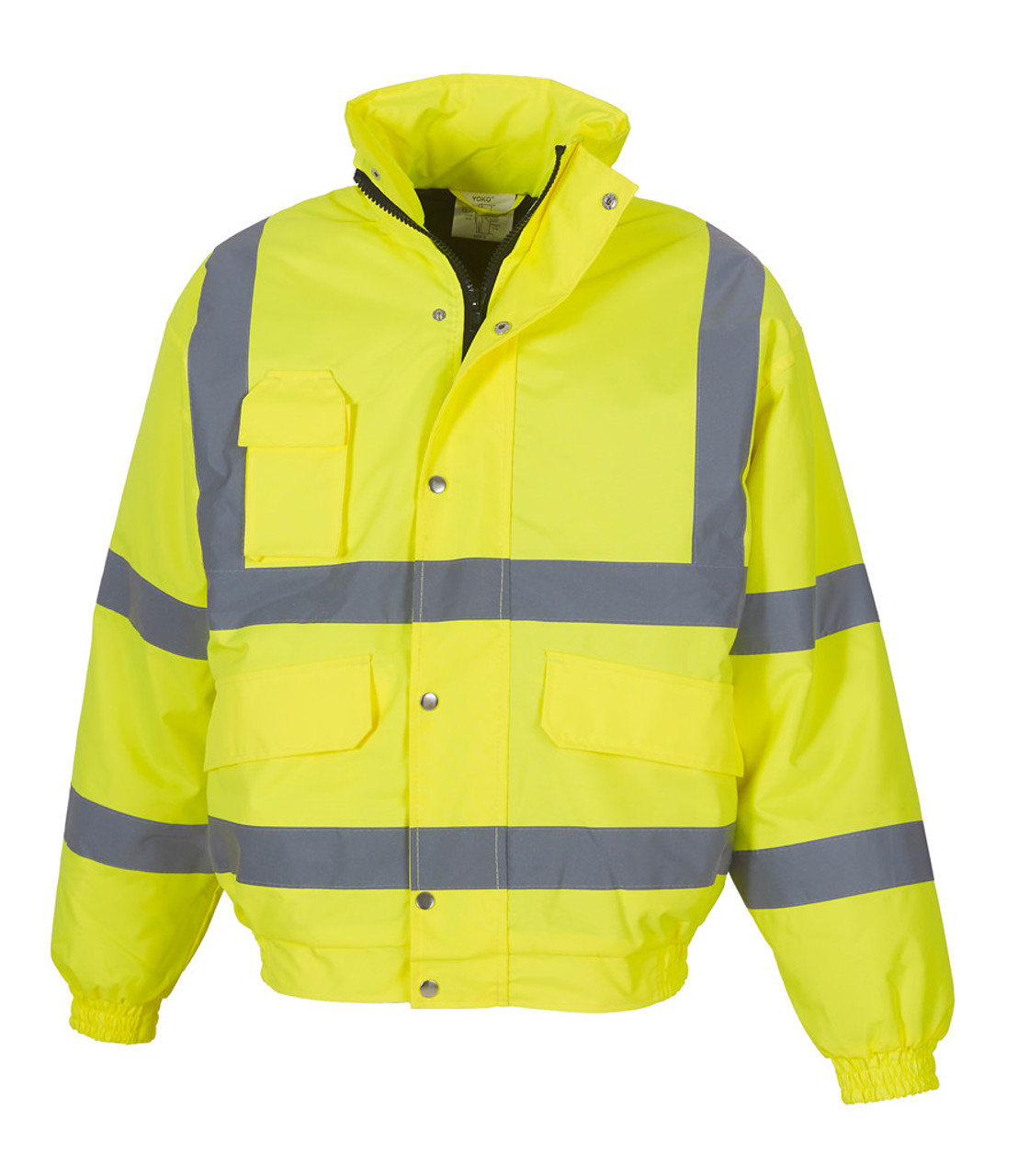 Regatta Professional Mens Waterproof Hi Vis Bomber Jacket Yellow/Navy S